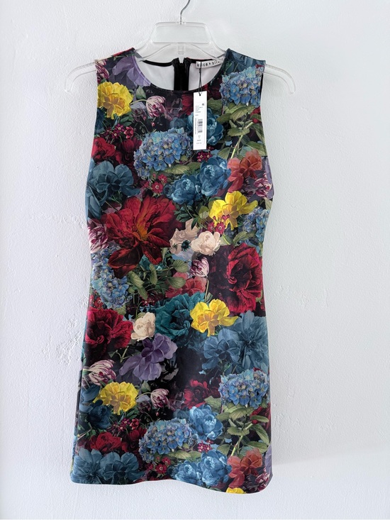 Alice + Olivia Dresses & Skirts - Alice + Olivia Sleeveless Floral Mini Dress - Red, Blue, Yellow, Green